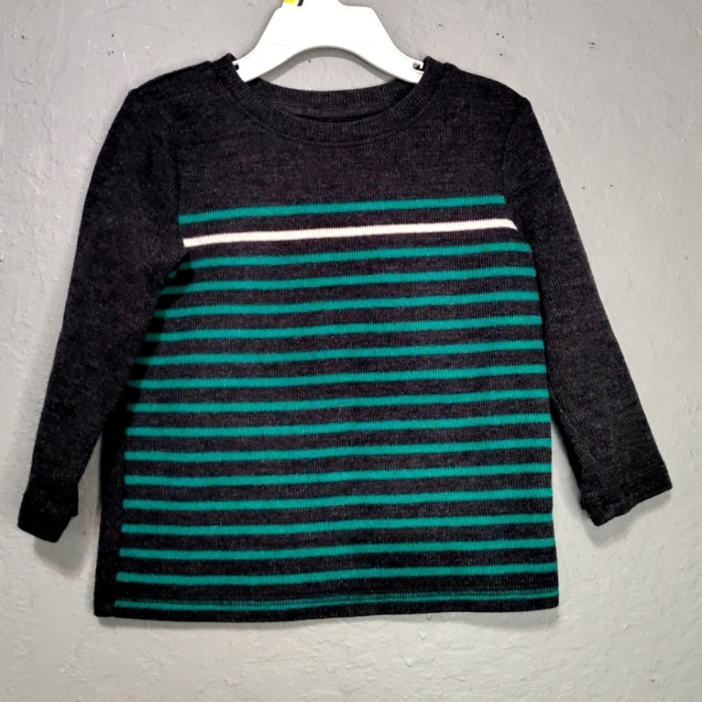 Jumping Beans Boys Sweater Gray and Teal Size 3T